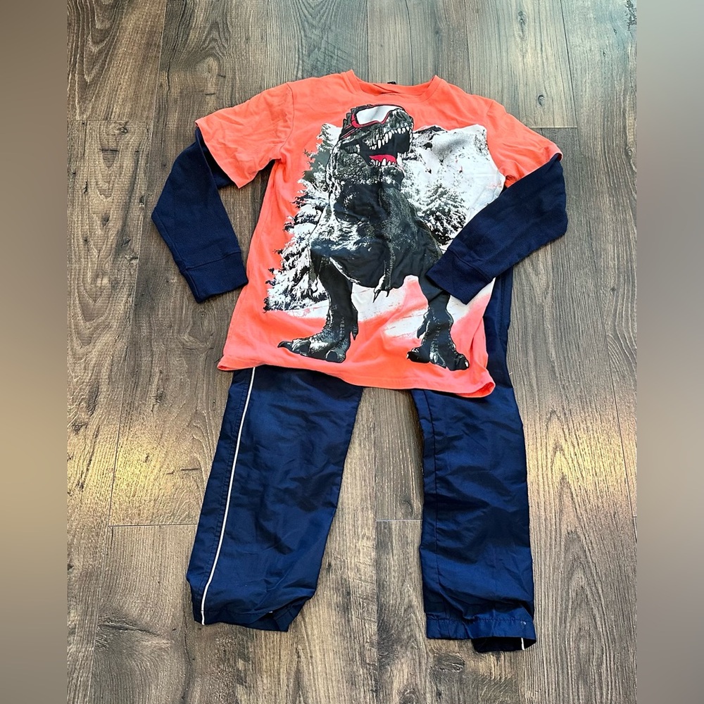 GUC The Children's Place 2 Piece Set Boys Size XL 14, Long Sleeve, Pants, Blue